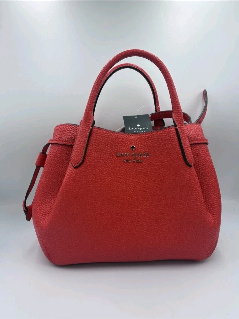 KATE SPADE Dumpling Mini Satchel / Crossbody Tomato Slice Red NWT
